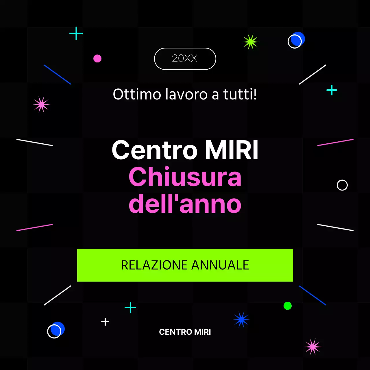 Rapporti di fine anno kitsch in rosa acceso e colori fluorescenti