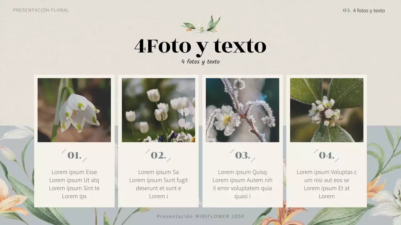 Propuesta vintage de flores de invierno en azul claro