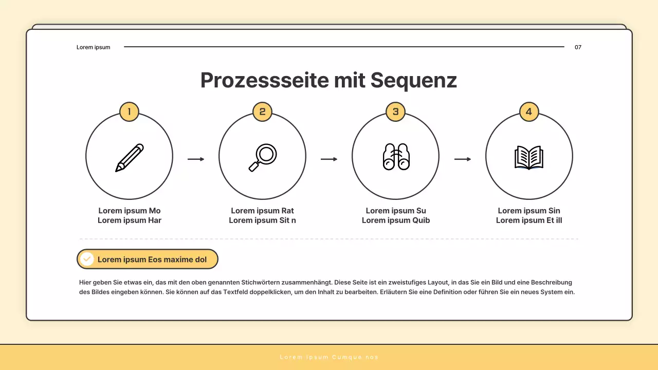 Ein einfacher gelb-weißer Rundbrief des Sozialamtes
