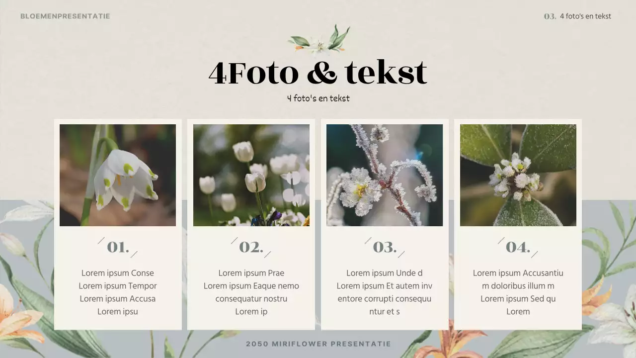 Vintage winters bloemvoorstel in lichtblauw