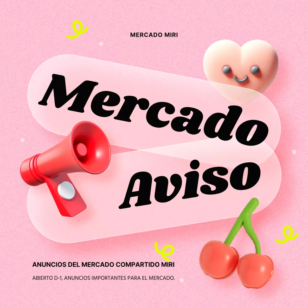 Anunciamos el mercado compartido rosa y rojo