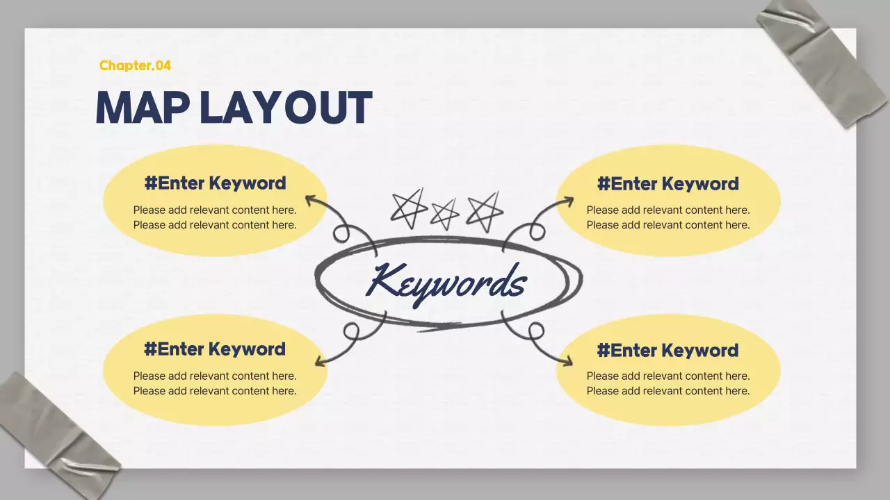 A gray and navy blue business organizer presentation