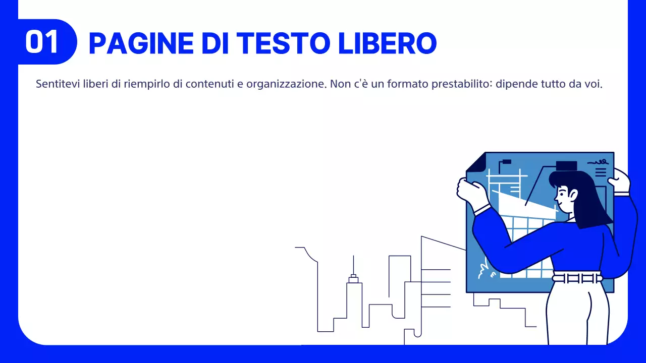 Un moderno rapporto di ingegneria del drenaggio in blu navy e bianco