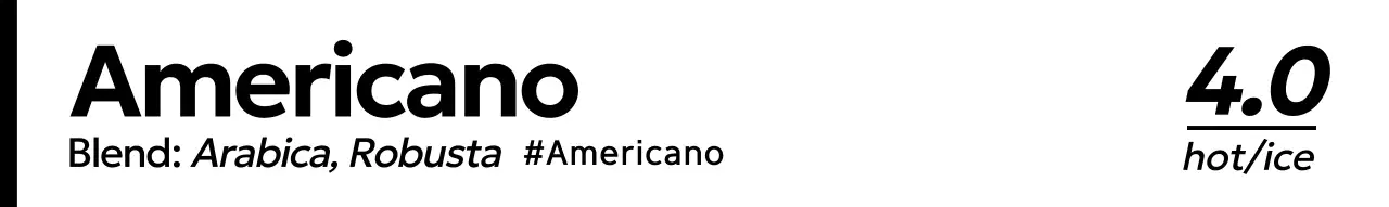 Minuman dan kopi hitam dan putih modern