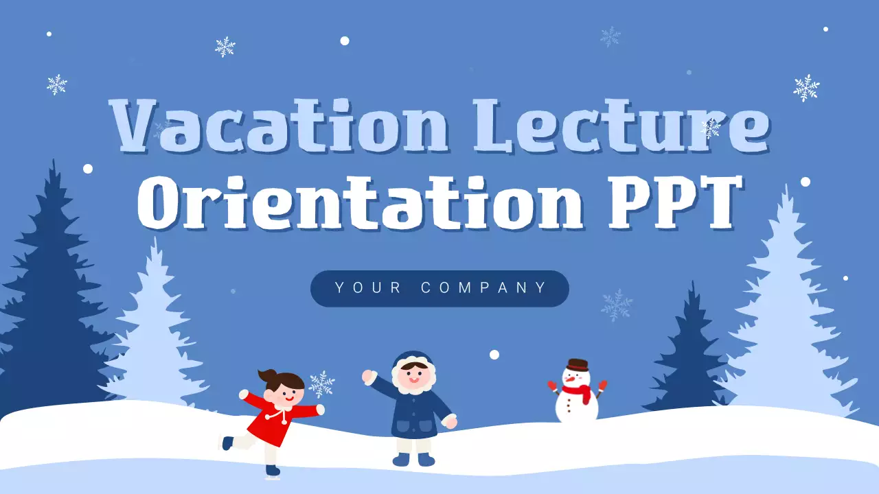 Blue Simple Vacation Guide Presentation