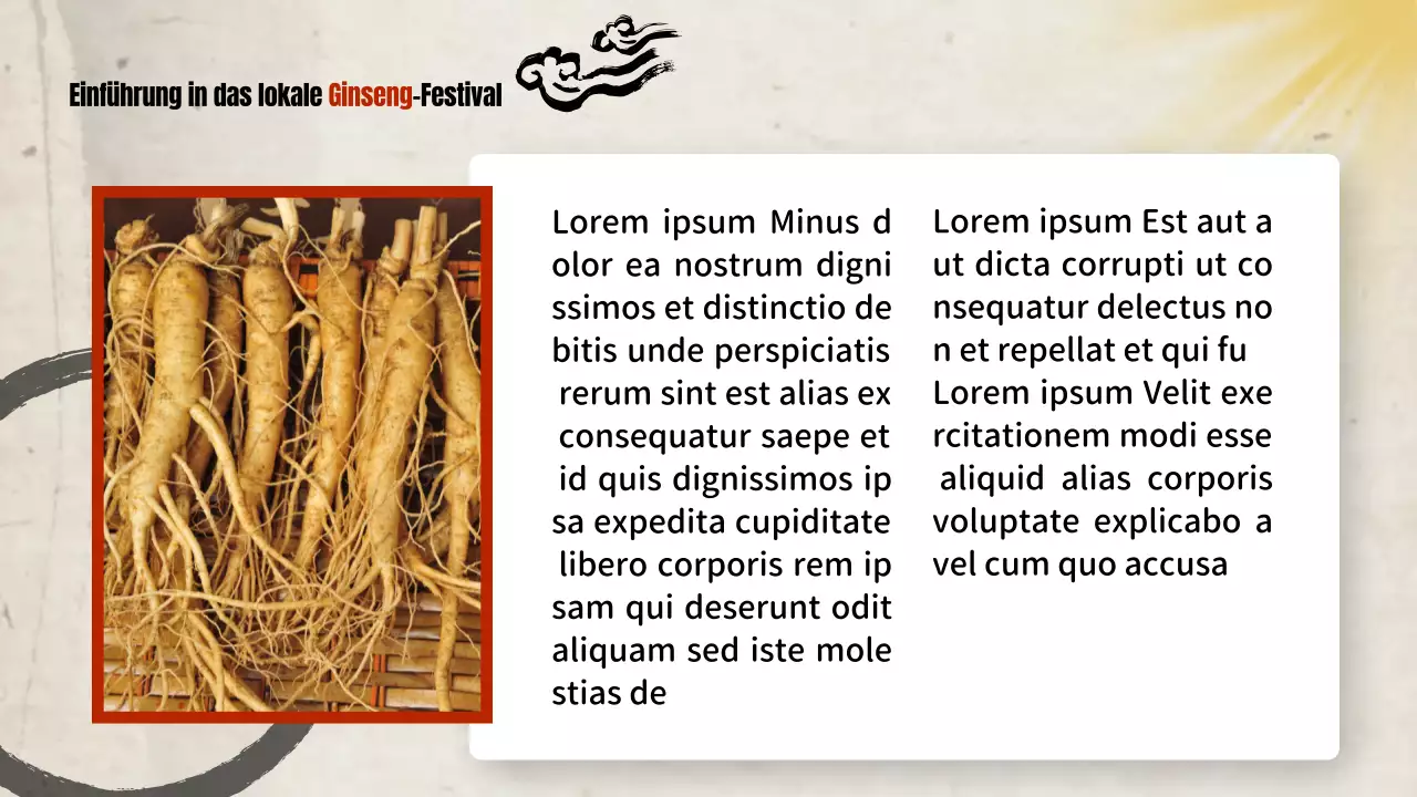 Ein Leitfaden für das traditionelle Fest des roten und beigen Ginsengs