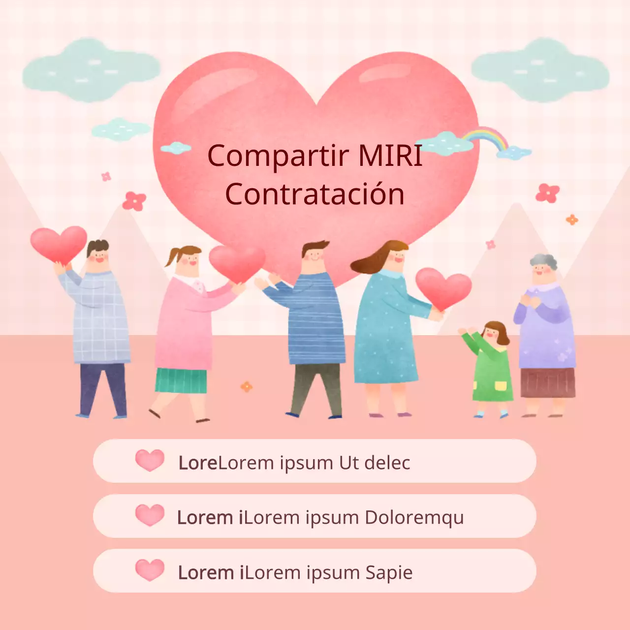 Informe corporativo de gestión ESG en rosa y azul claro