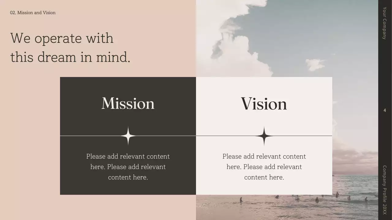 Beige Minimal Company Profile Presentation