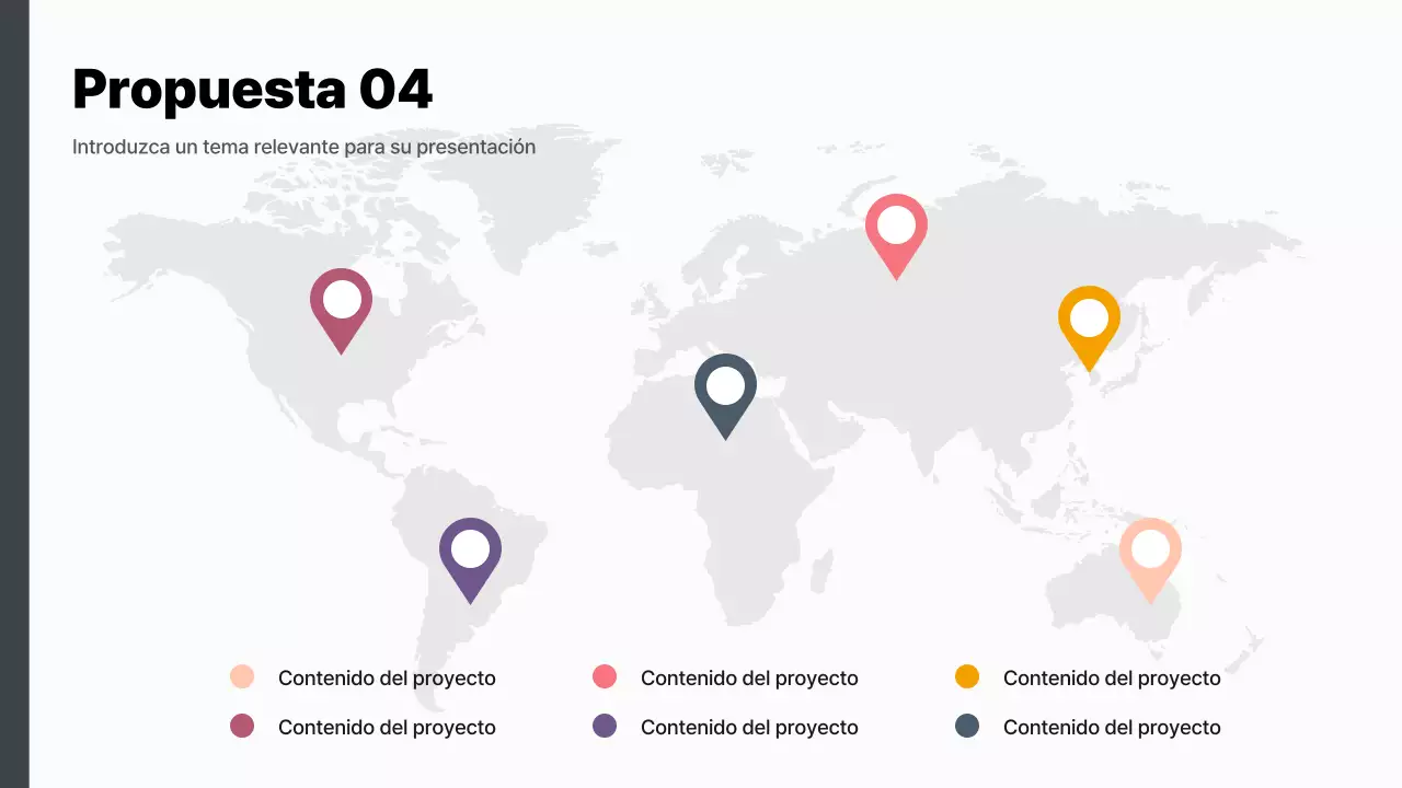 Un moderno resumen del proceso de ideas en púrpura