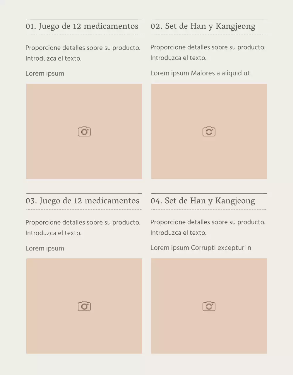 Anuncio de un sencillo set de regalo navideño hanwa en beige y marrón