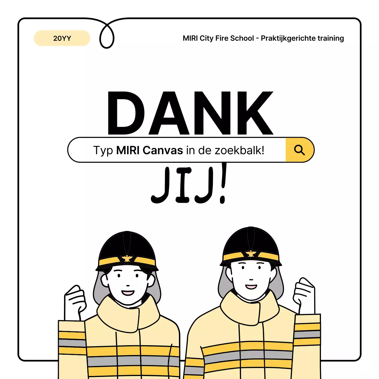 Gele en oranje basisprincipes en een leuk informatieblad over brandveiligheid