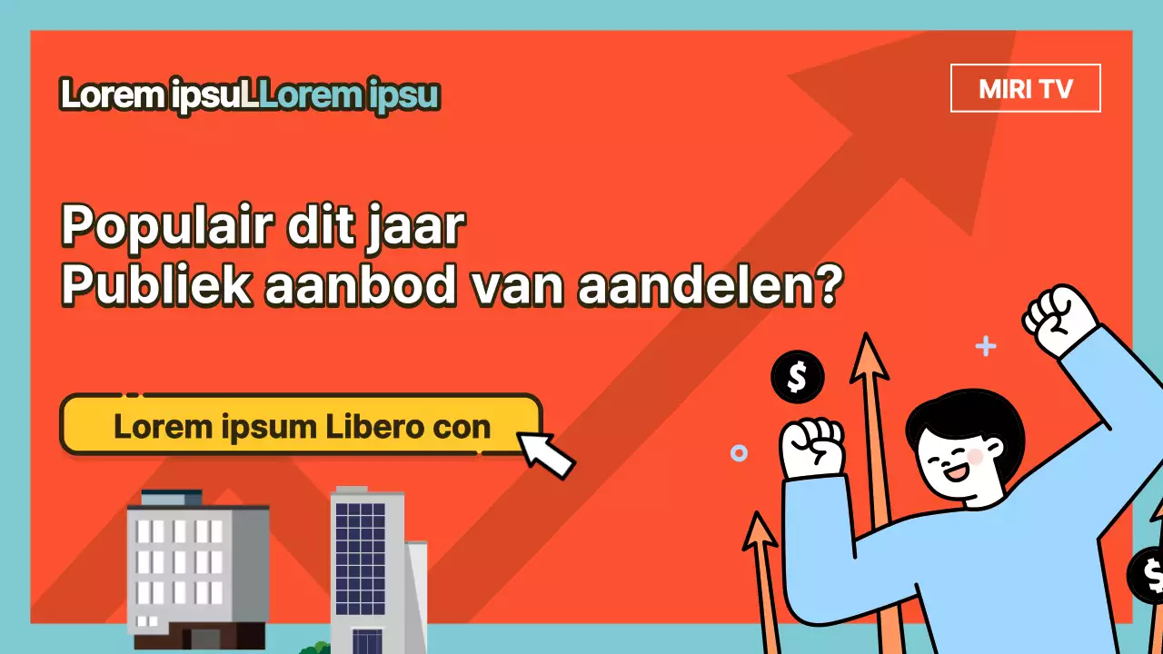 Kitscherig rood en mintkleurige informatie over een openbaar aanbod