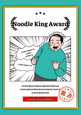 Mint en zwarte gag eindejaarsprijs voor de koning van kukbap @kukbapking