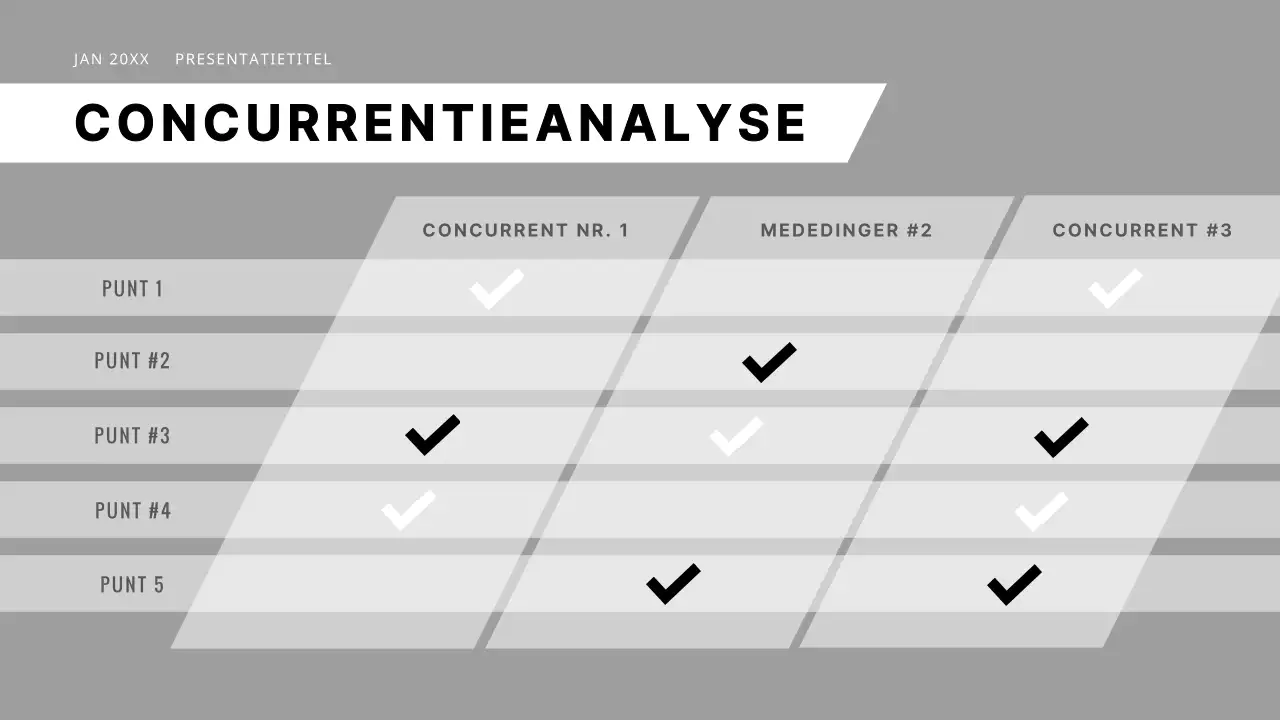 Zwart-wit modern zakelijk voorstel