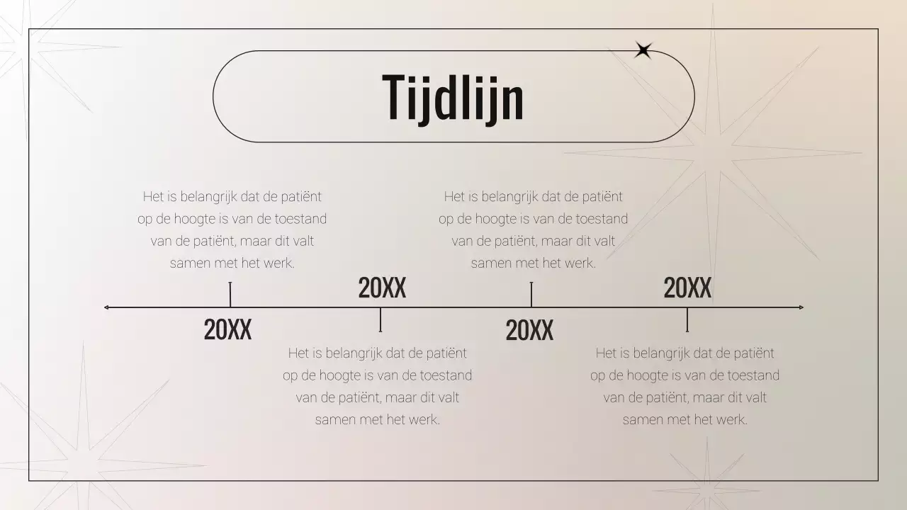Minimalistisch zakelijk rapport in beige en wit