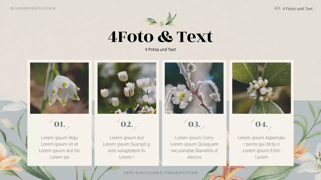 Vintage Winterblume Vorschlag in hellblau