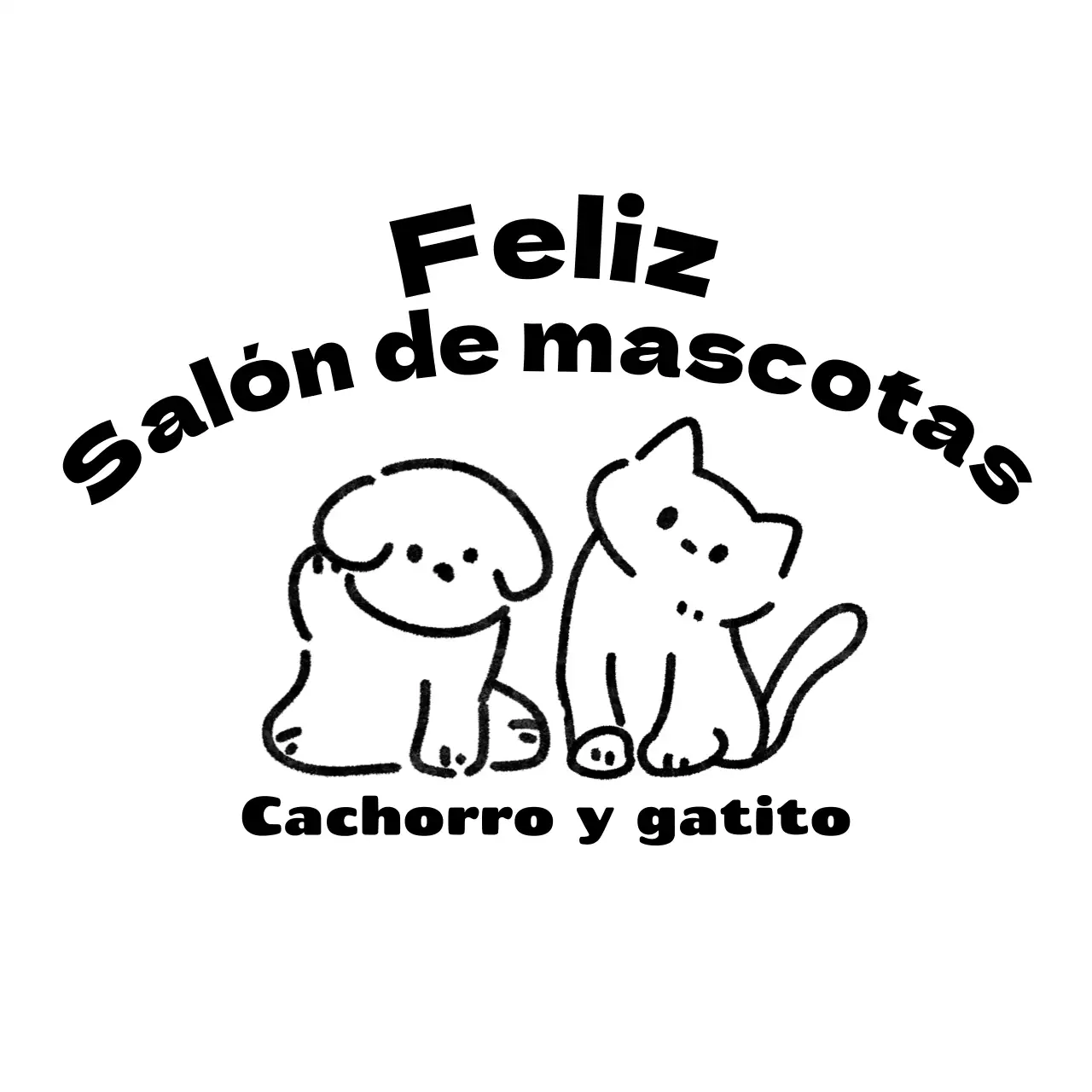 Una peluquería canina con simpáticas ilustraciones