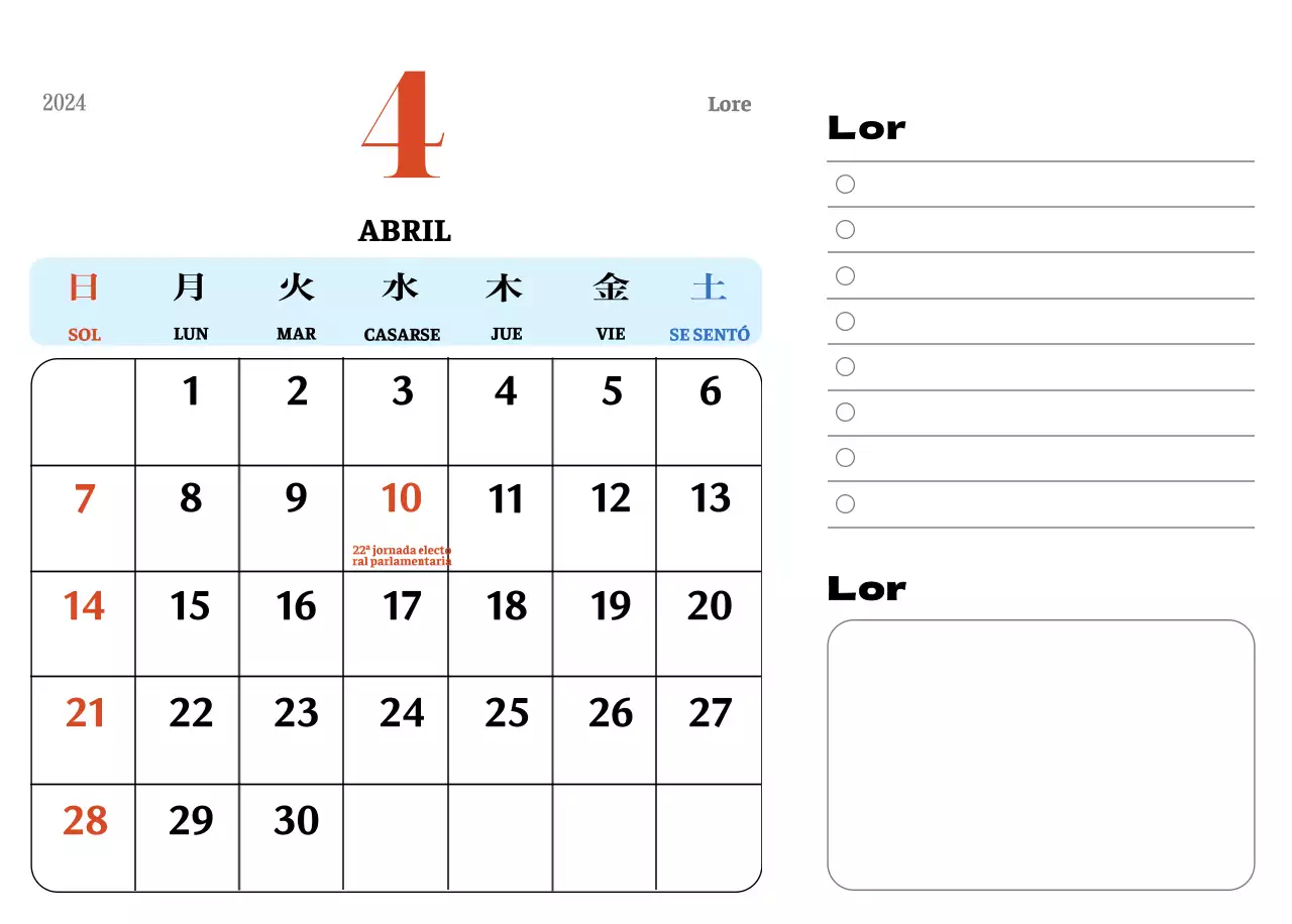 Posavasos retro rojo y azul calendario de recuerdos