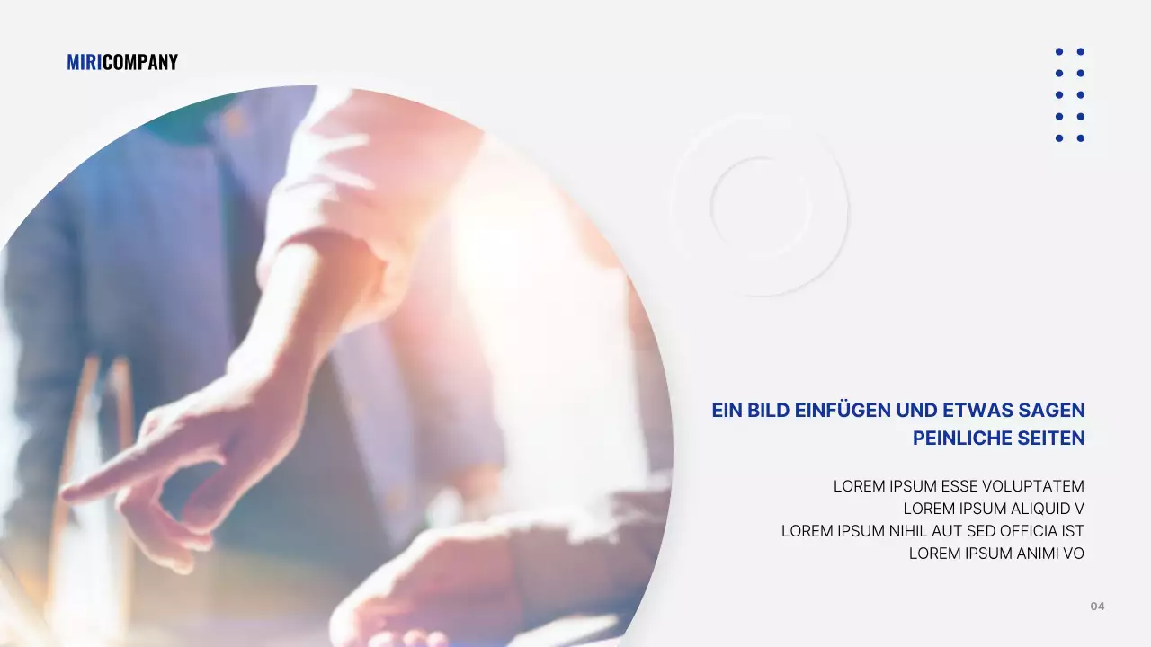 Eine graue, einfache Geschäftspräsentation