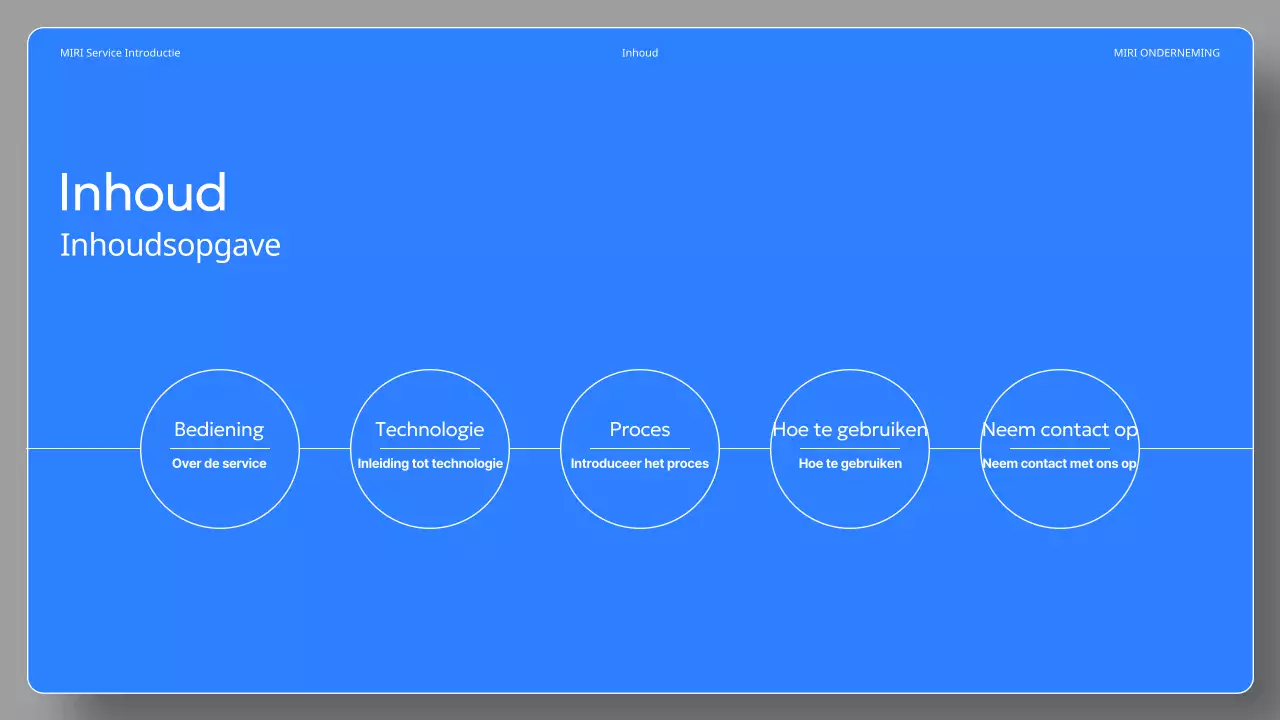 Een eenvoudige zwart-blauwe serviceopdracht