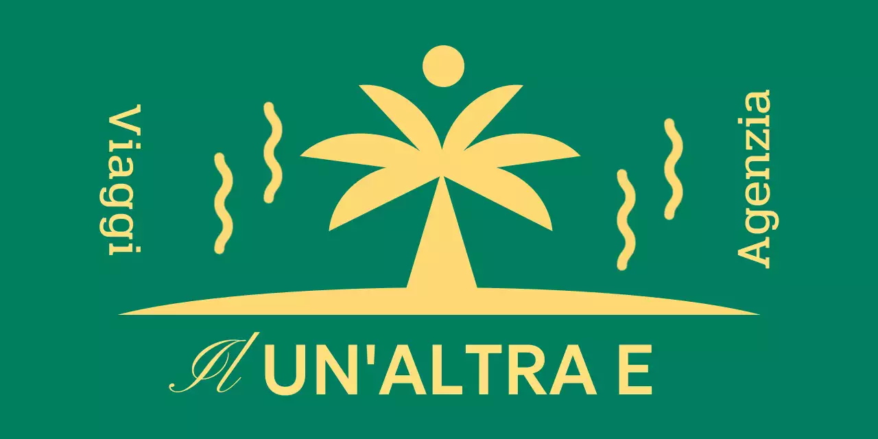 Design di carta da lettere con un'isola con palme