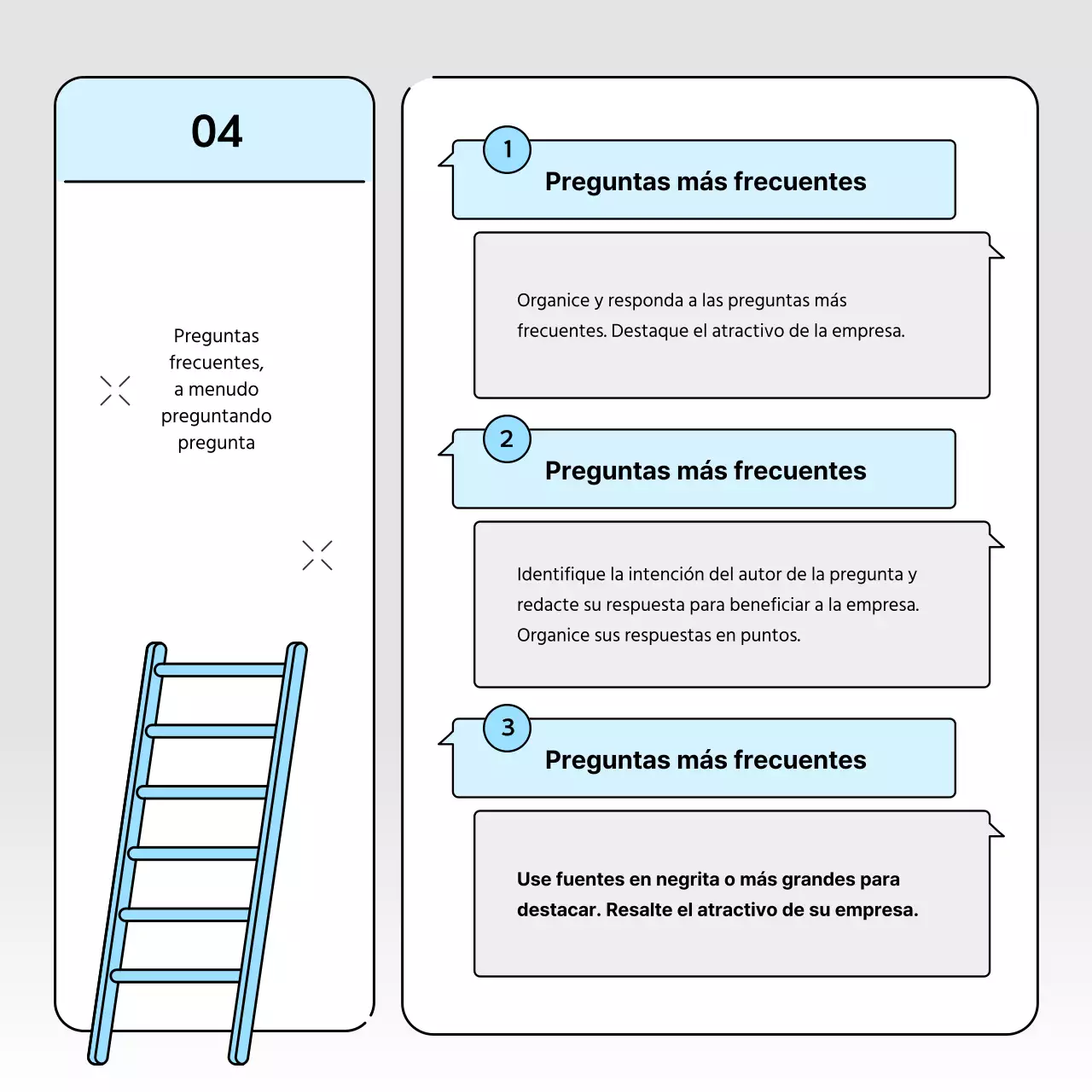 Carta de empresa para una imagen de marca sencilla en azul claro y gris