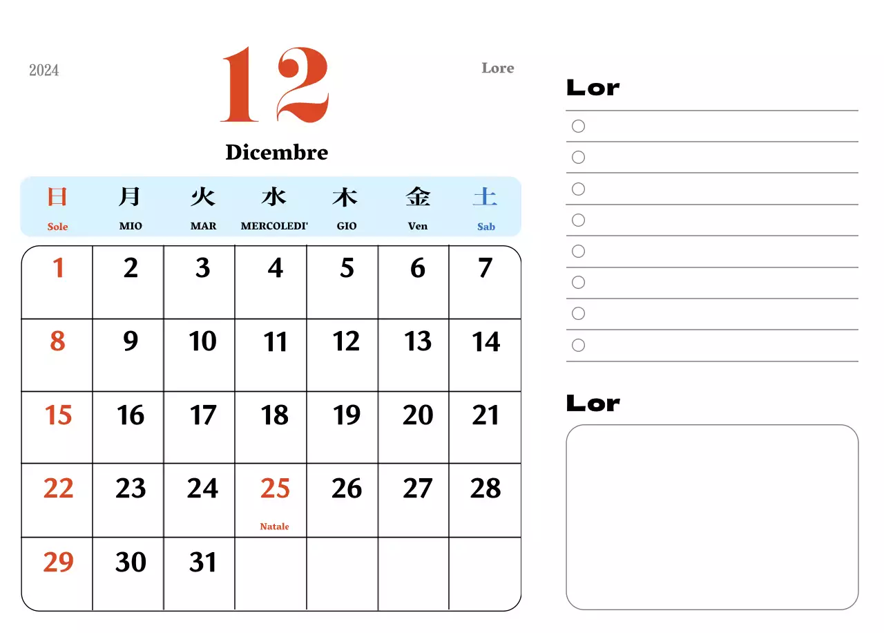 Sottobicchieri retrò rossi e blu calendario della memoria