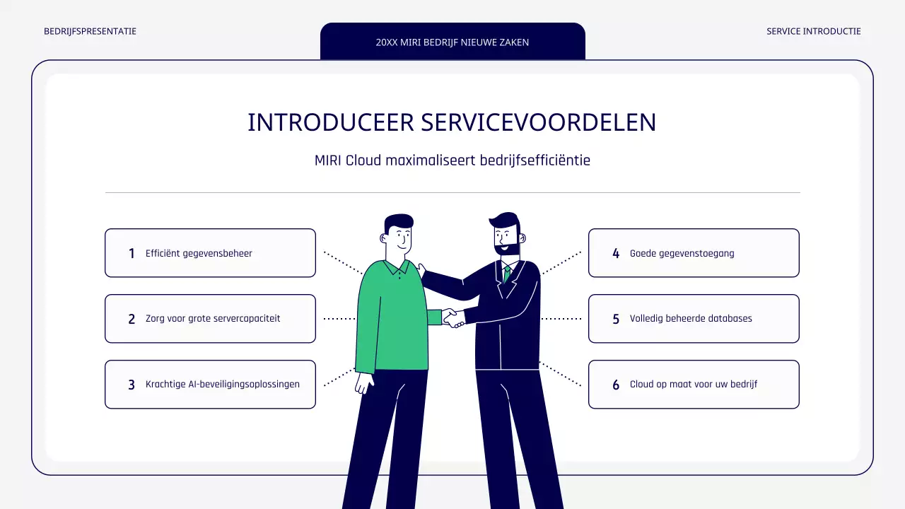 Een eenvoudig groen en grijs nieuw servicepunt