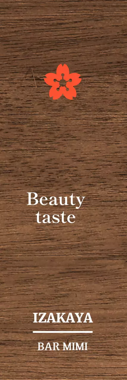 Konsep izakaya yang menenangkan dalam warna putih dengan aksen merah