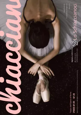 Promuovere una performance di balletto classico in nero e rosa