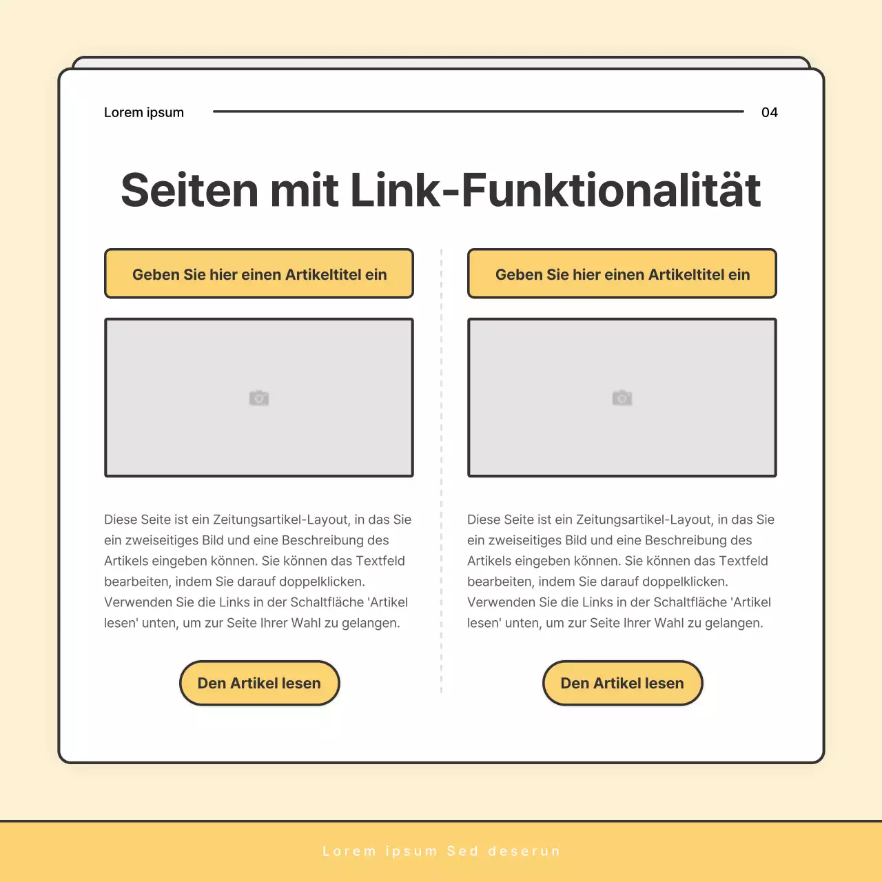 Ein einfacher gelb-weißer Rundbrief des Sozialamtes