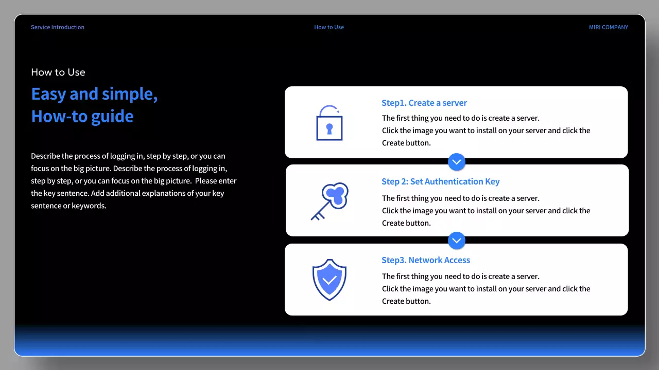 Black Modern Service Presentation