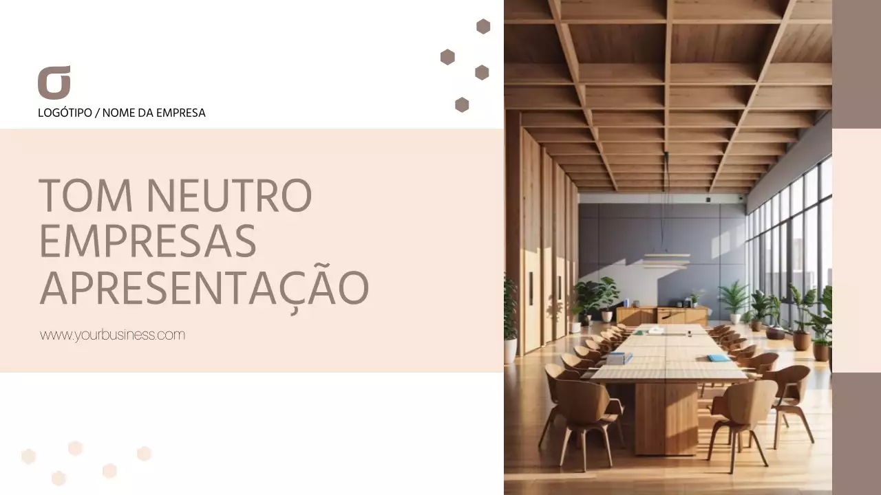 Materiais de escritório clássicos em bege e castanho
