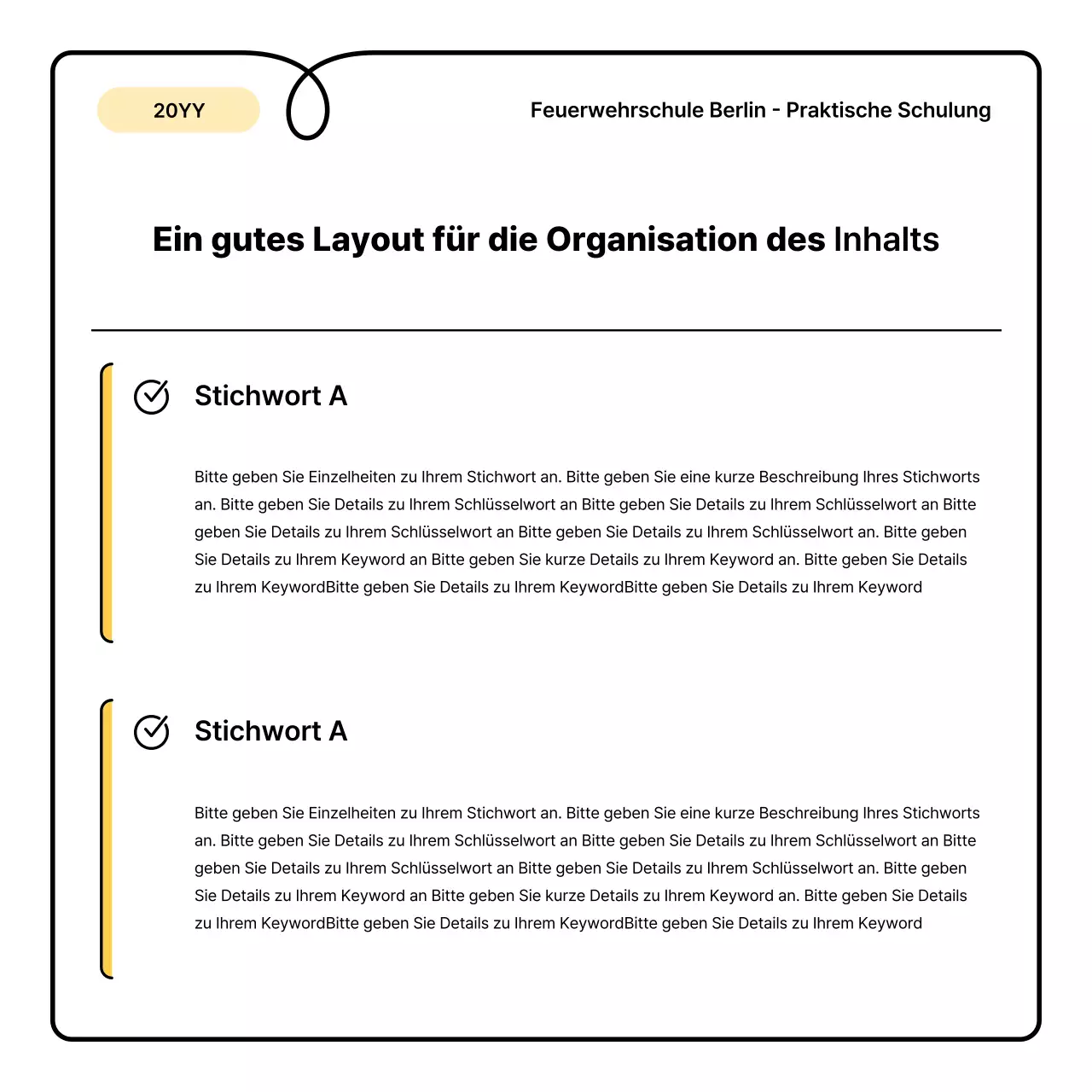 Gelbe und orangefarbene Grundlagen und ein süßes kleines Merkblatt zur Brandschutzerziehung