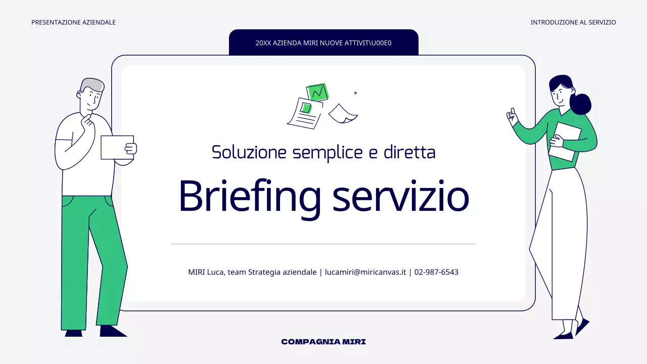 Una semplice piazzola di servizio verde e grigia