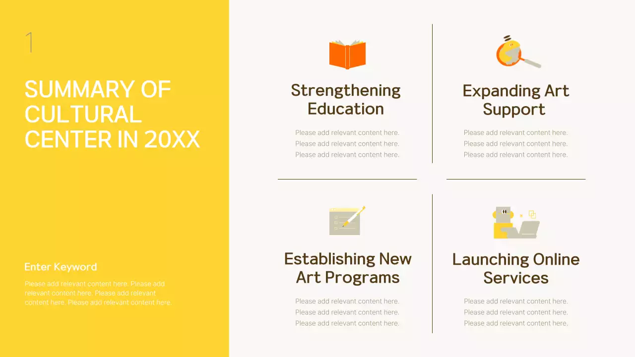 Yellow Modern Cultural Presentation