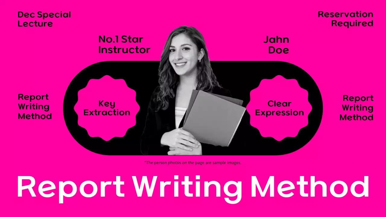 Pink Modern Lecture Invitation YouTube Thumbnail