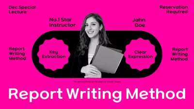 Pink Modern Lecture Invitation YouTube Thumbnail