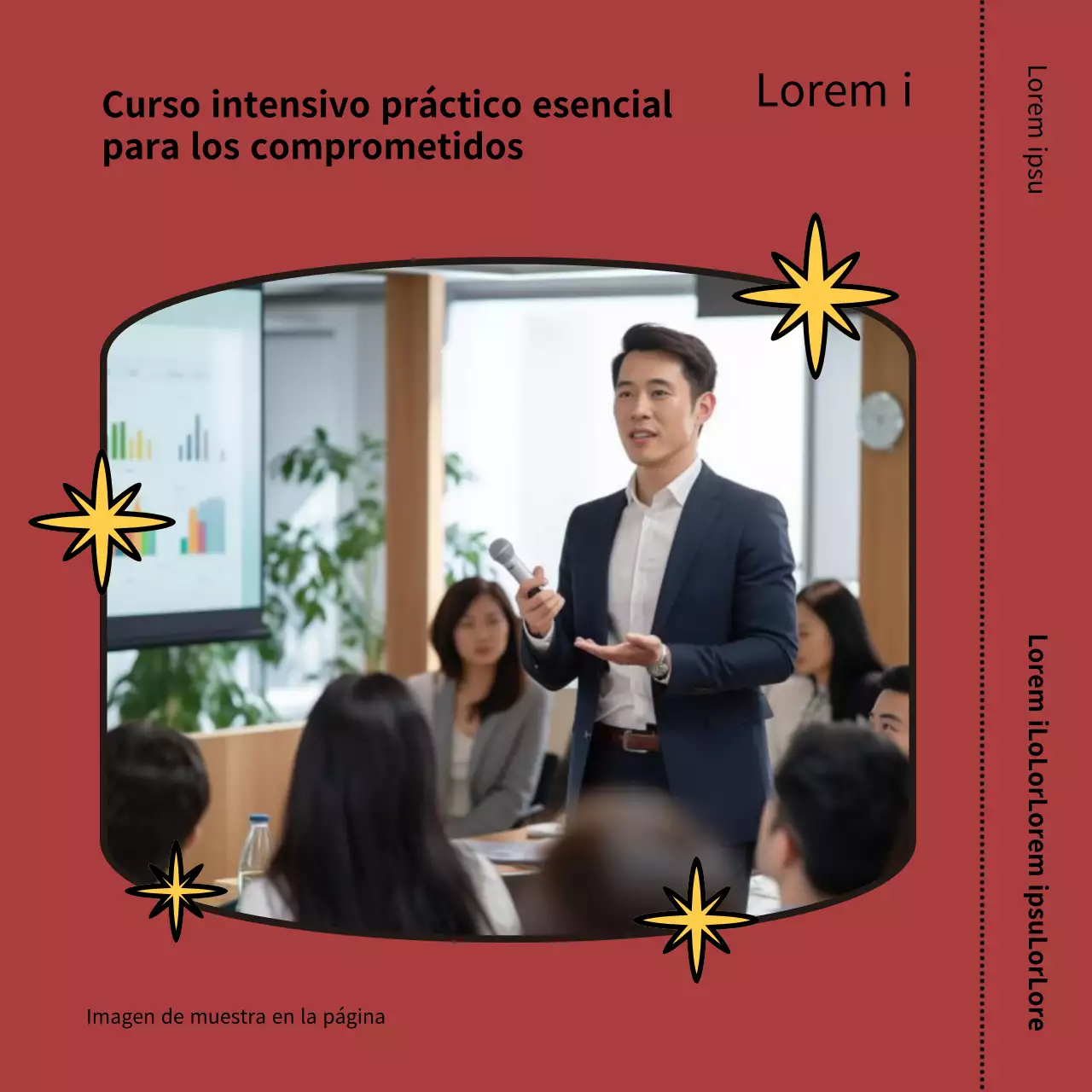 Promueva un sencillo curso intensivo de principios de año en rojo y amarillo