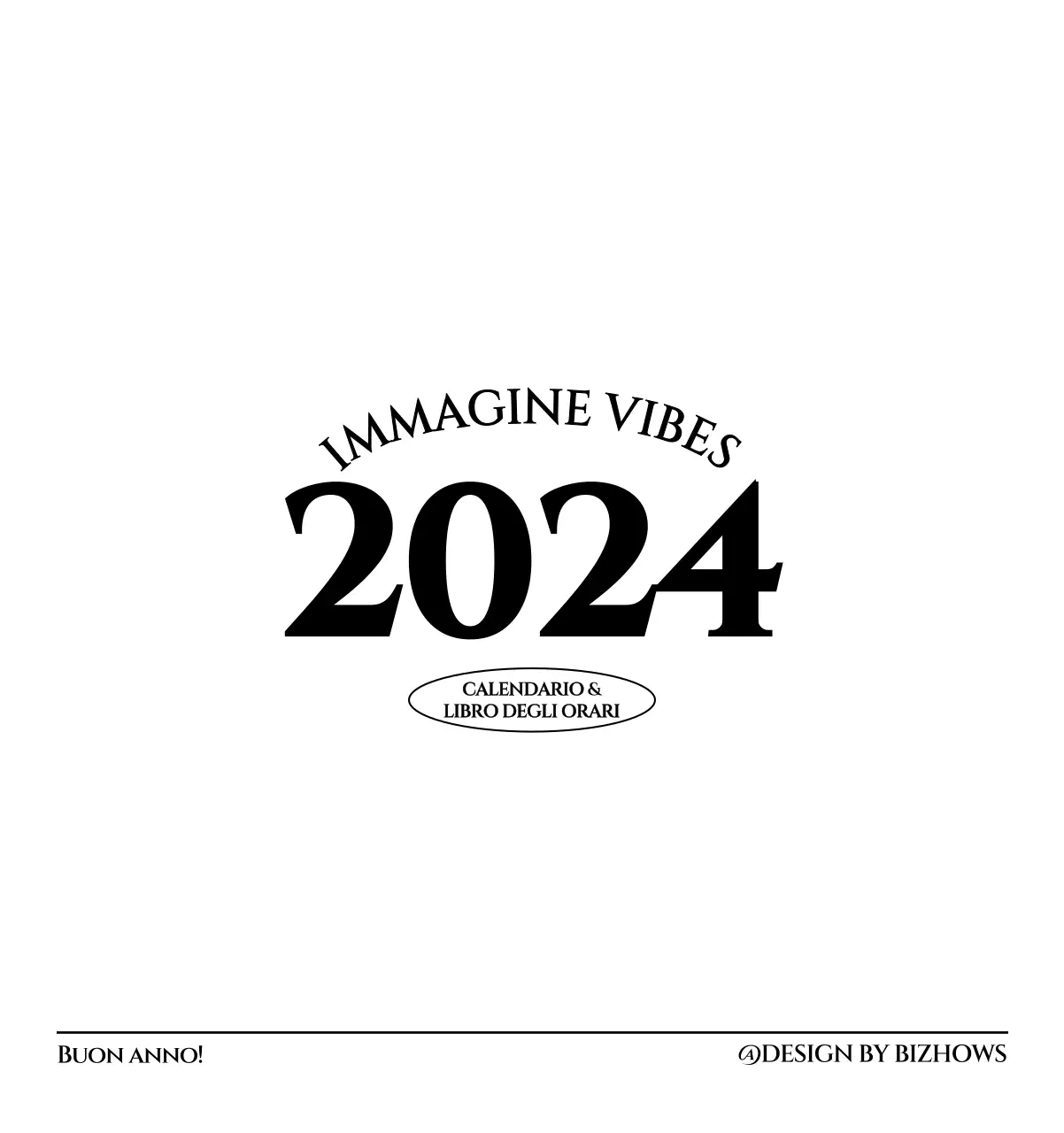 Calendario da parete in stile semplice con concetto di fotografia di viaggio emozionale in bianco e nero