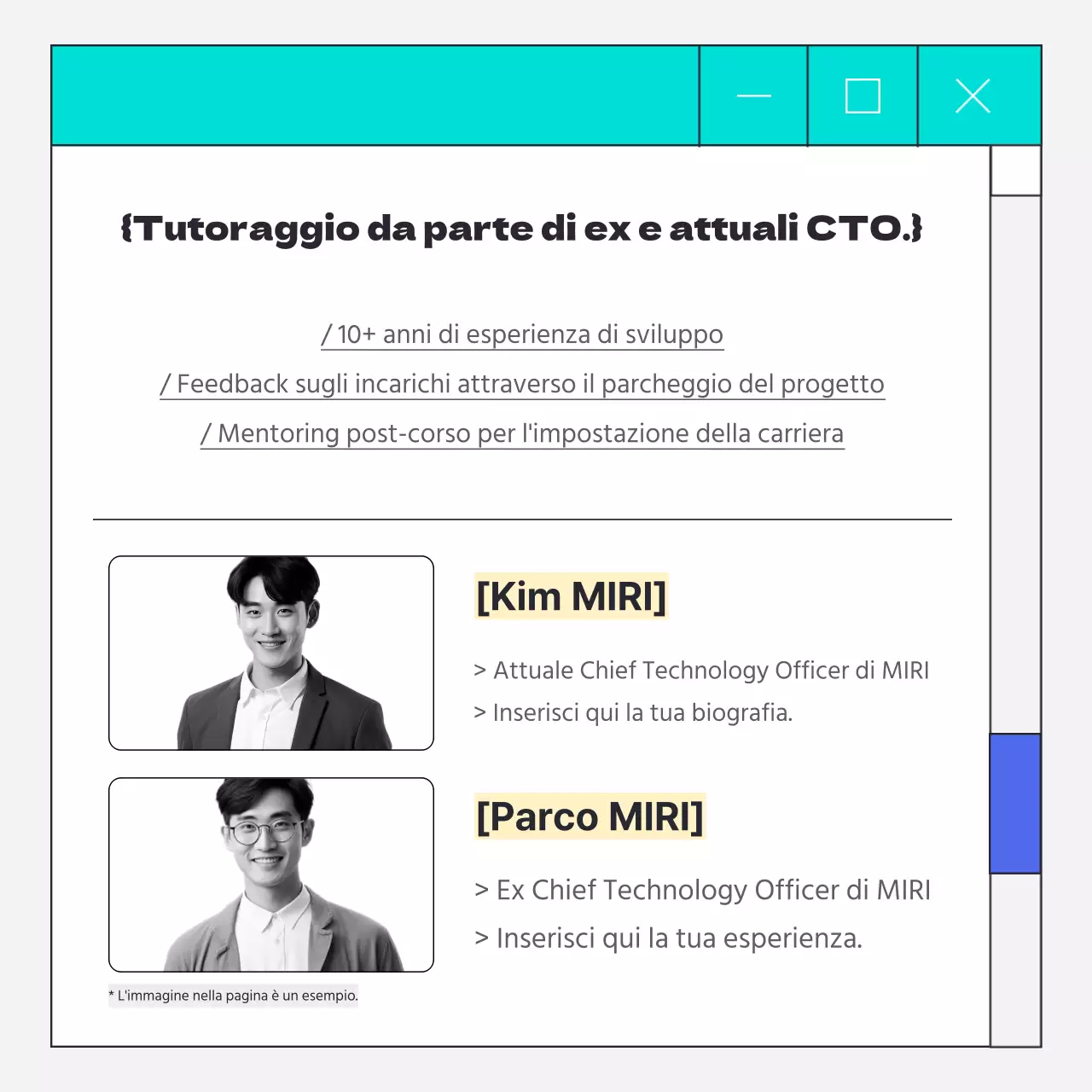 Promuovere l'educazione alla codifica dello sviluppo web in uno stile cyber e blu chiaro.