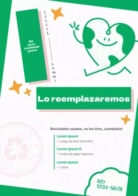 Verde y rosa son las nuevas directrices de reciclaje verde y rosa