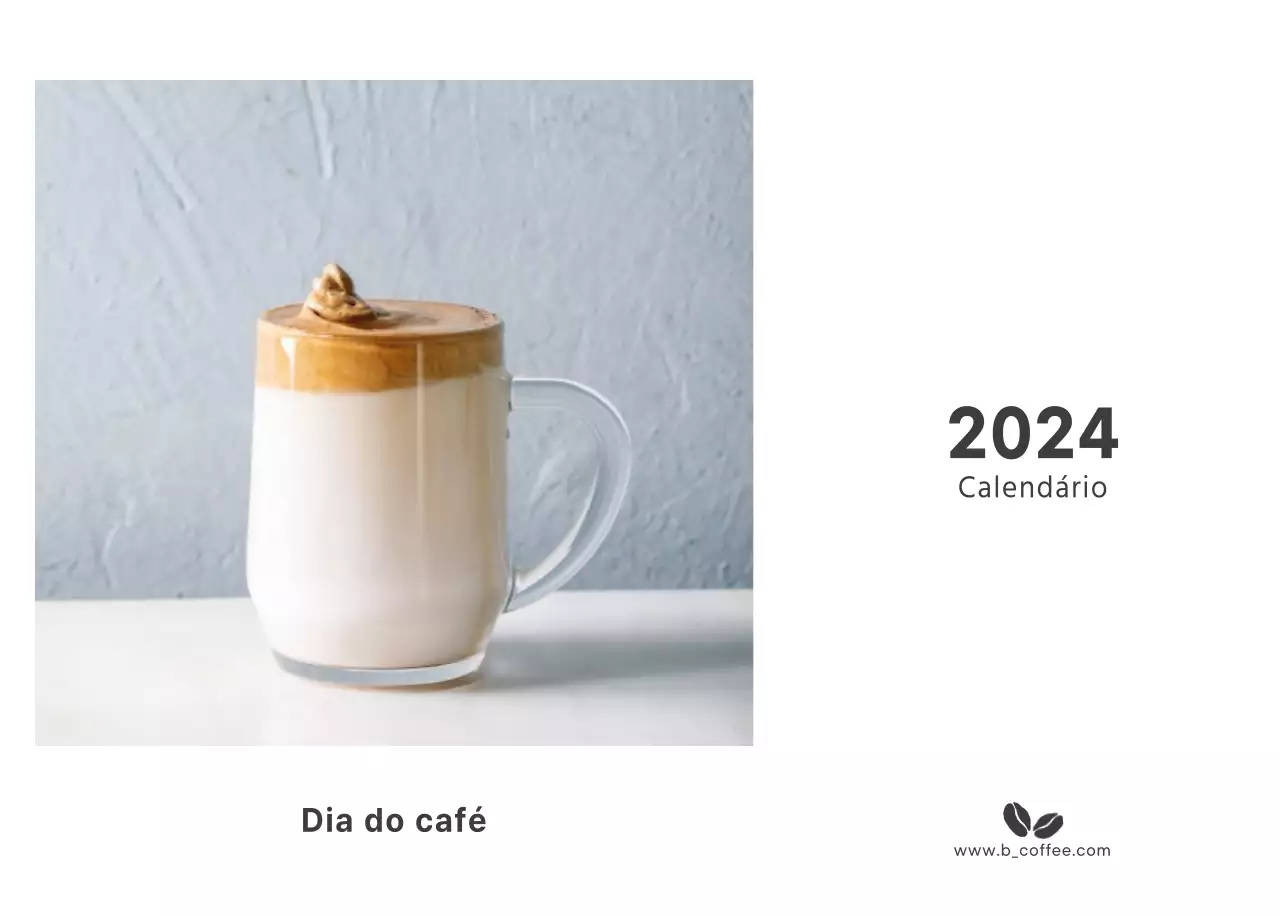 Um café sentimental branco e castanho