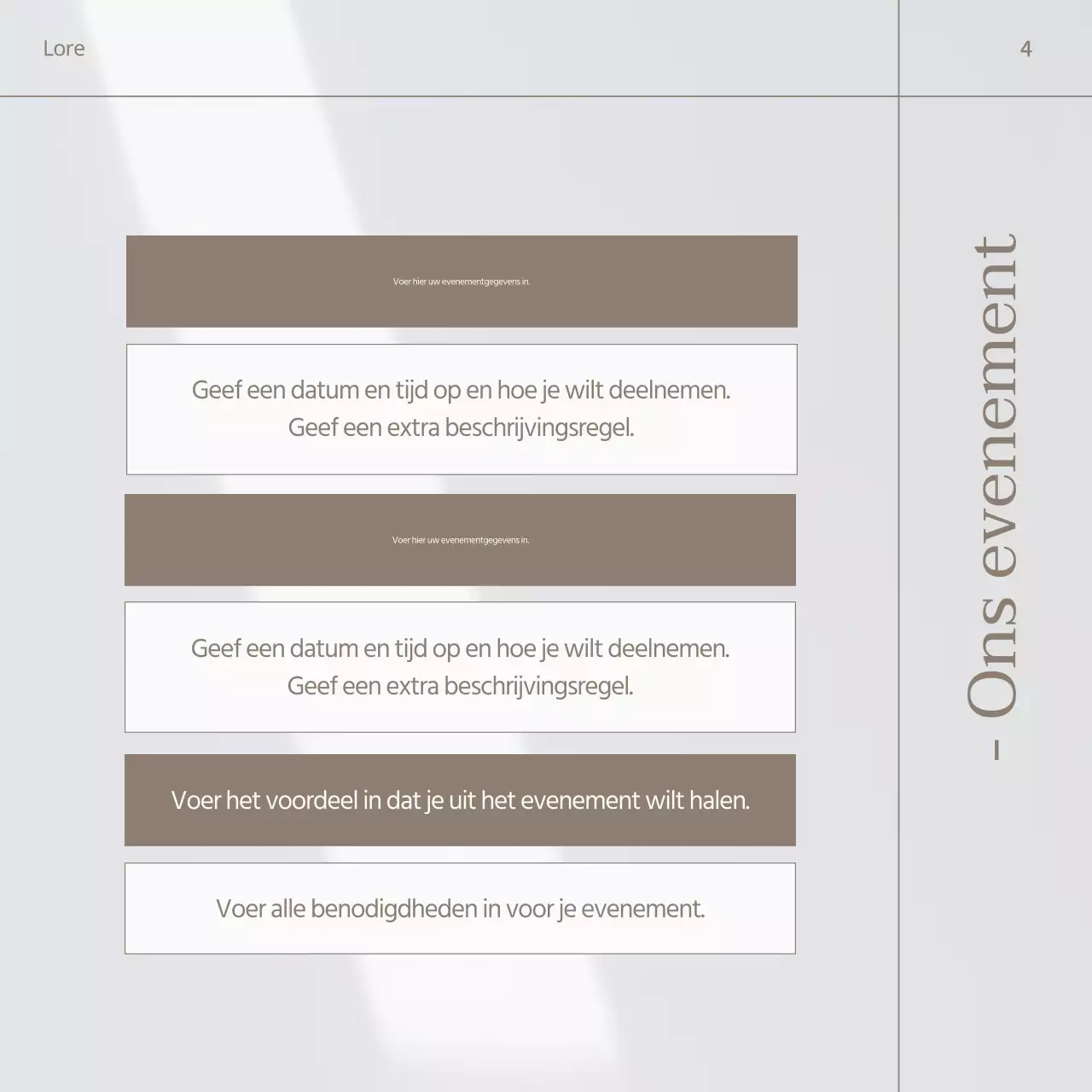 Promoot een modern cafémerk in beige en bruin