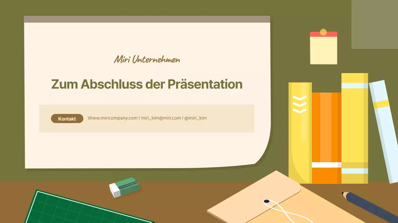 Ein gemütlicher Büroangestellter in khaki und braun Business Report