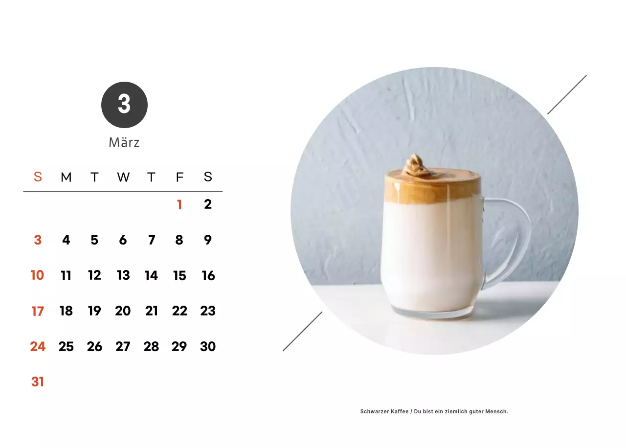 Ein sentimentales Café in Weiß und Braun