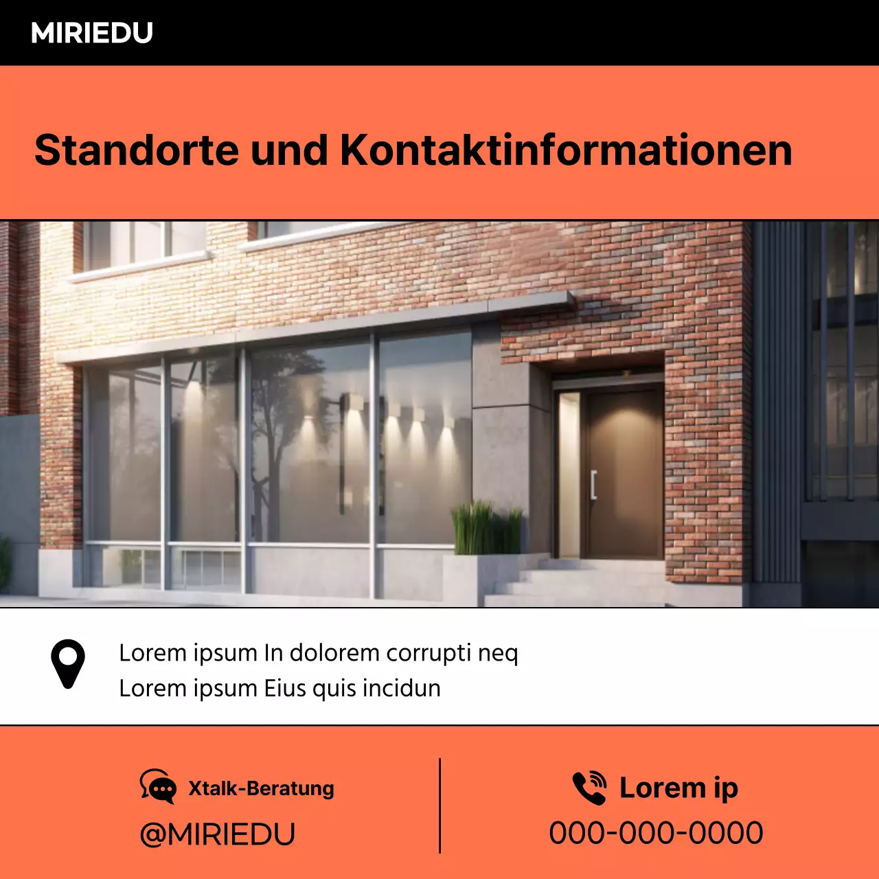 Bewerben Sie Schulferienangebote in Orange und Schwarz.