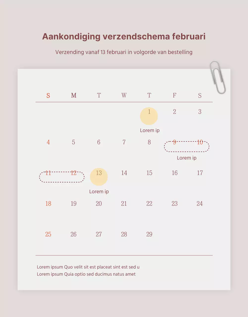 Een advertentie voor een lookbook met trendy sieraden in roze en bruin.