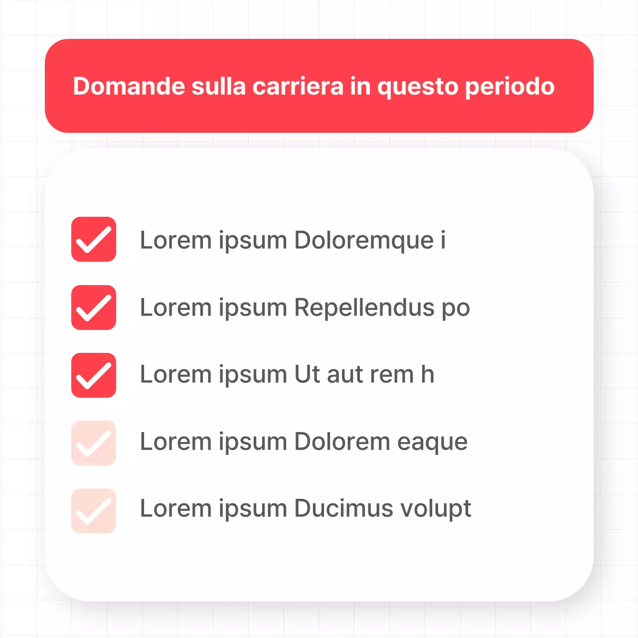 Promuovere i semplici consigli di Red per la carriera