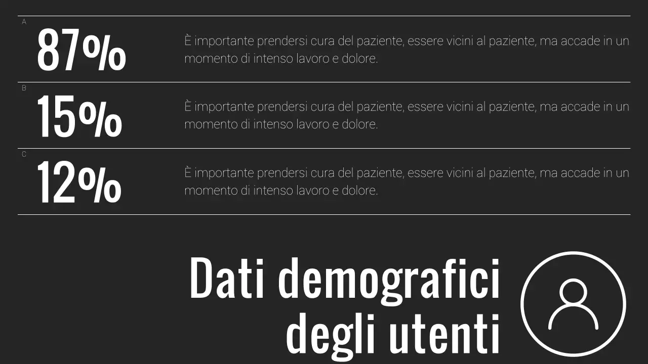 Relazione aziendale minimale in bianco e nero